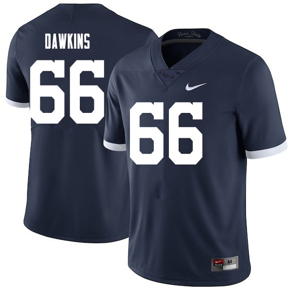Men #66 Nick Dawkins Penn State Nittany Lions College Football Jerseys Sale-Throwback